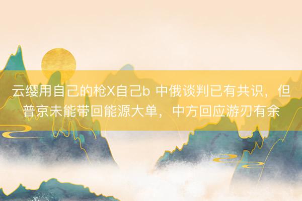 云缨用自己的枪X自己b 中俄谈判已有共识，但普京未能带回能源大单，中方回应游刃有余
